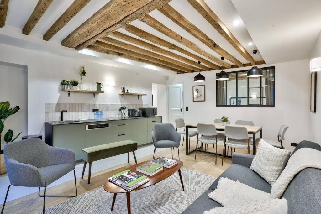 Magnifique Appartement Pour 6 - Montorgueil Paris Exteriör bild