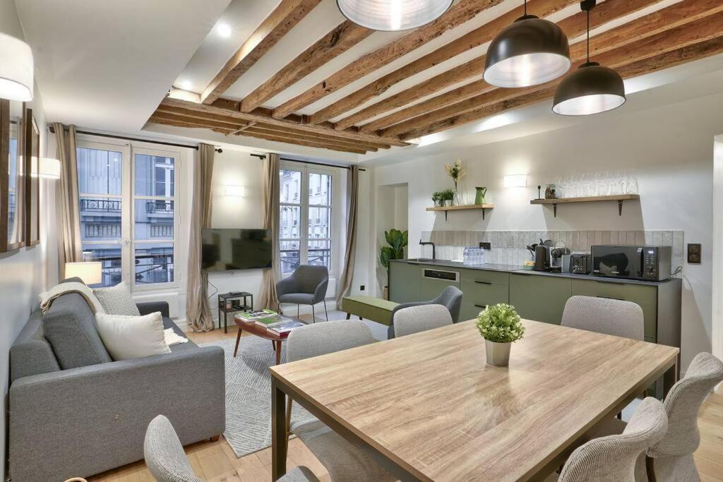 Magnifique Appartement Pour 6 - Montorgueil Paris Exteriör bild