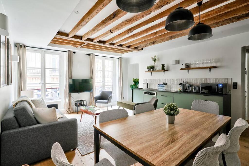 Magnifique Appartement Pour 6 - Montorgueil Paris Exteriör bild
