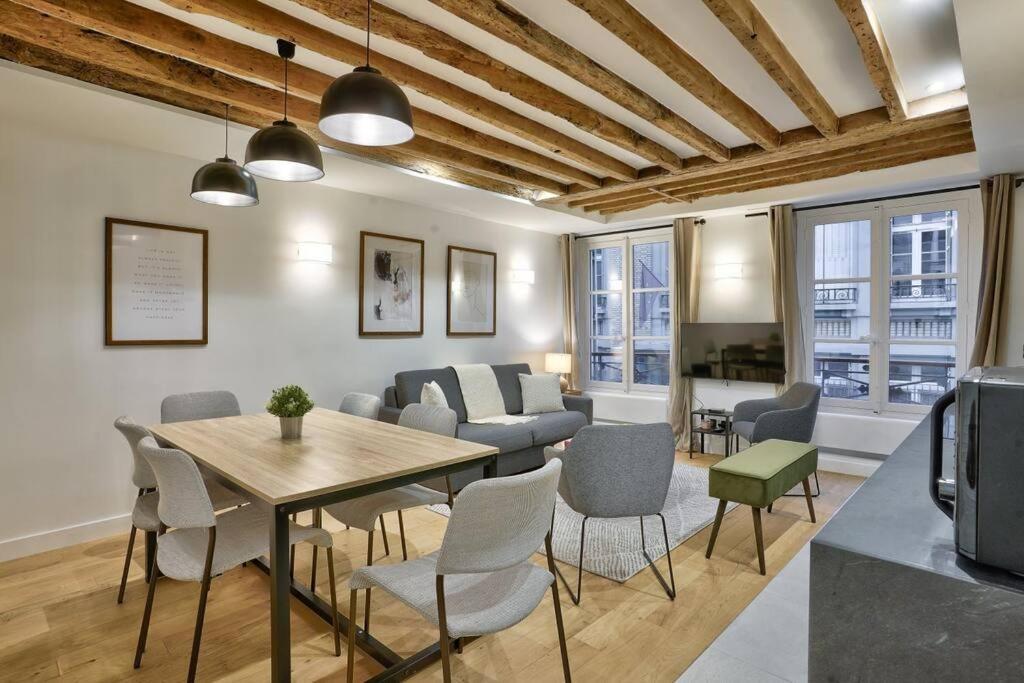 Magnifique Appartement Pour 6 - Montorgueil Paris Exteriör bild
